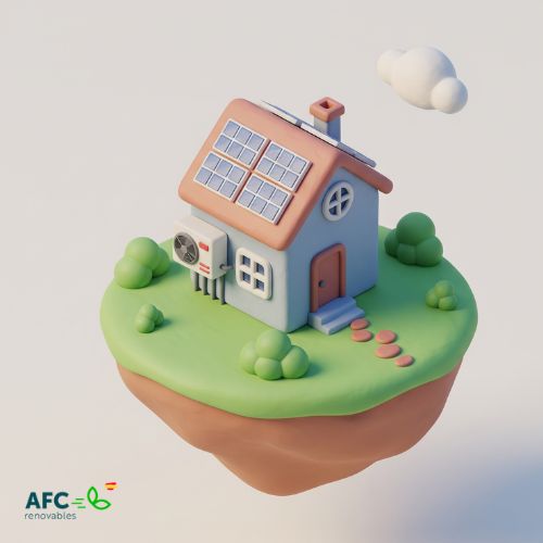 aerotermia con apoyo solar fotovoltaico