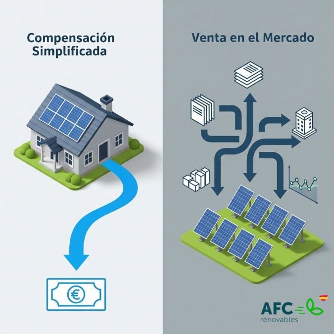 Primer plano de un panel fotovoltaico cuyo rendimiento y producción afectan al precio compensación excedentes mensual.</p>
<p>