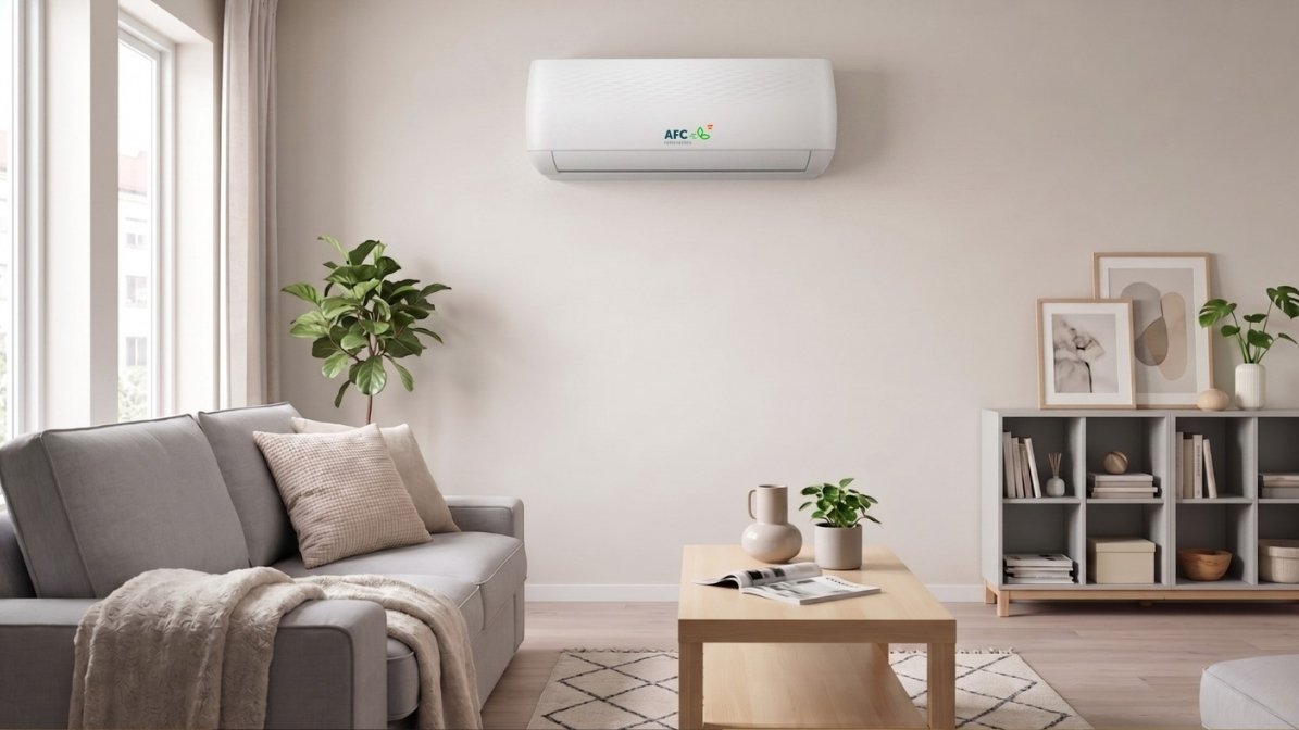 Unidad interior AFC AIR instalada en salón de vivienda